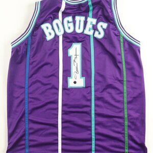 Charlotte Hornets Muggsy Bogues Signed Jersey (AWM)